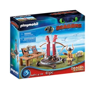 Playmobil Dragon Racing: Gobber The Belch With Sheep Sling 9461