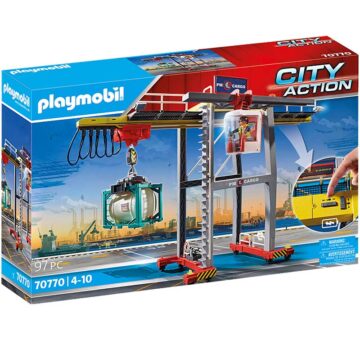 Playmobil Cargo Crane With Container 70770 – Storvyn Kids are Playmobil specialists in Perth, Western Australia - www.storvynkids.com.au