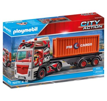 Playmobil Truck With Cargo Container 70771 – Storvyn Kids are Playmobil specialists in Perth, Western Australia - www.storvynkids.com.au