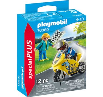 PLAYMOBIL Boys with Motorcycle Special Plus 70380 – Storvyn Kids are Playmobil specialists in Perth, Western Australia - www.storvynkids.com.au