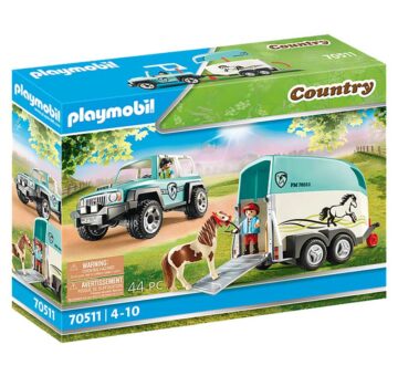 Playmobil Car With Pony Trailer 70511 – Storvyn Kids are Playmobil specialists in Perth, Western Australia - www.storvynkids.com.au