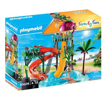 Playmobil Water Park With Slides 70609 – Storvyn Kids are Playmobil specialists in Perth, Western Australia - www.storvynkids.com.au