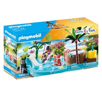 Playmobil Children's Pool With Slide 70611 – Storvyn Kids are Playmobil specialists in Perth, Western Australia - www.storvynkids.com.au
