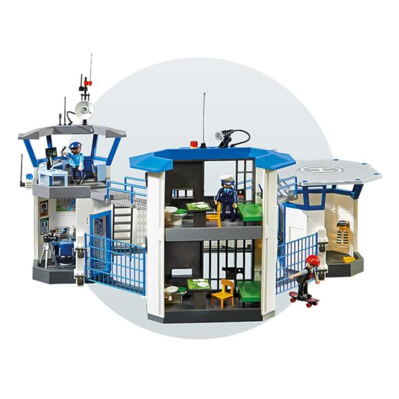 Playmobil Police Headquarters with Prison 6919 – Storvyn Kids are Playmobil specialists in Perth, Western Australia - www.storvynkids.com.au