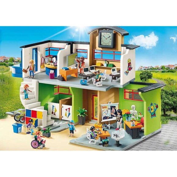 Playmobil Furnished School Building 9453 – Storvyn Kids are Playmobil specialists in Perth, Western Australia - www.storvynkids.com.au