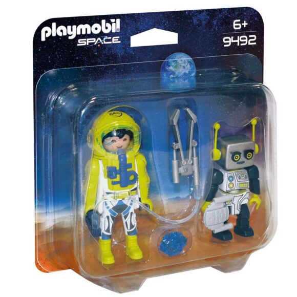 Playmobil Astronaut And Robot Duo Pack 9492 – Storvyn Kids are Playmobil specialists in Perth, Western Australia - www.storvynkids.com.au