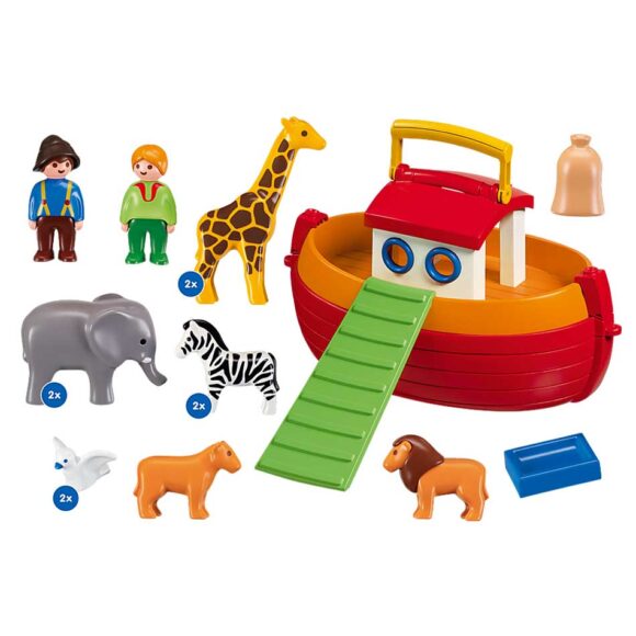 Playmobil 1.2.3 My Take Along Noah's Ark 6765 – Storvyn Kids are Playmobil specialists in Perth, Western Australia - www.storvynkids.com.au
