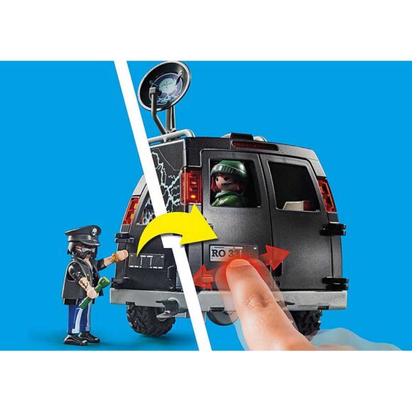 Playmobil Helicopter Pursuit With Runaway Van 70575 – Storvyn Kids are Playmobil specialists in Perth, Western Australia - www.storvynkids.com.au