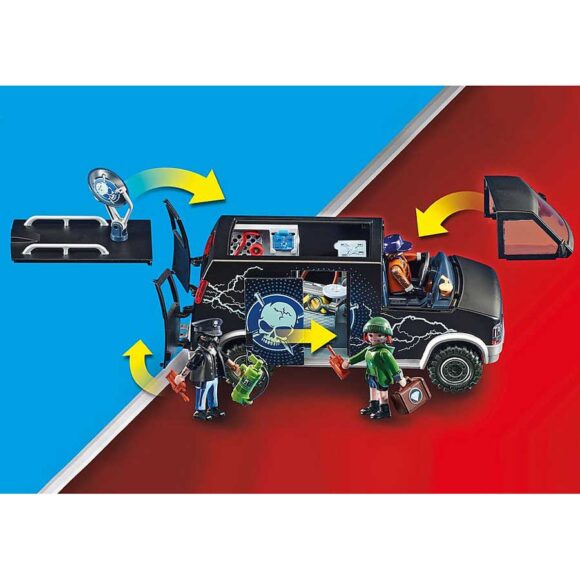 Playmobil Helicopter Pursuit With Runaway Van 70575 – Storvyn Kids are Playmobil specialists in Perth, Western Australia - www.storvynkids.com.au