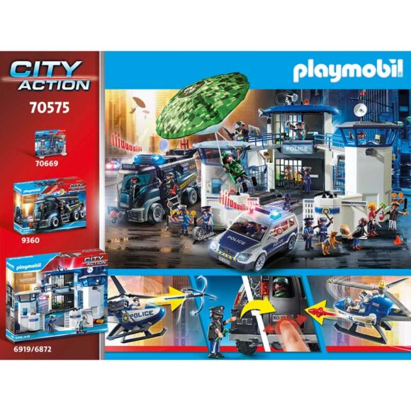 Playmobil Helicopter Pursuit With Runaway Van 70575 – Storvyn Kids are Playmobil specialists in Perth, Western Australia - www.storvynkids.com.au