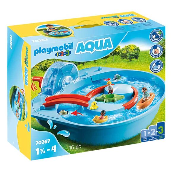Playmobil 1.2.3 Splish Splash Water Park 70267– Storvyn Kids are Playmobil specialists in Perth, Western Australia - www.storvynkids.com.au