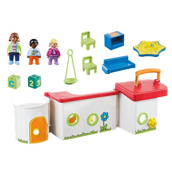 Playmobil 1.2.3 My Take Along Preschool 70399– Storvyn Kids are Playmobil specialists in Perth, Western Australia - www.storvynkids.com.au