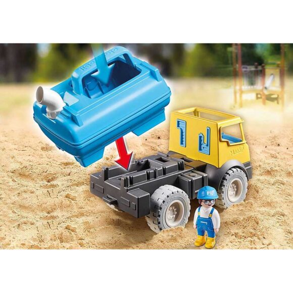 Playmobil 1.2.3 Water Tank Truck 9144 – Storvyn Kids are Playmobil specialists in Perth, Western Australia - www.storvynkids.com.au
