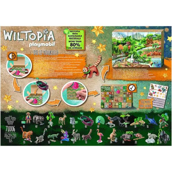 Playmobil Advent Calendar - Wiltopia Animal Trip Around The World 71006